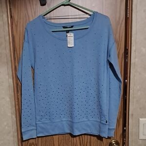 Rock & Republic Light Blue Studded Sweatshirt